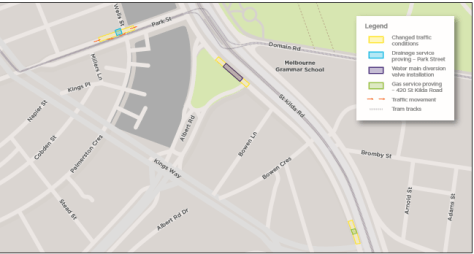 420 St Kilda Rd Gas work